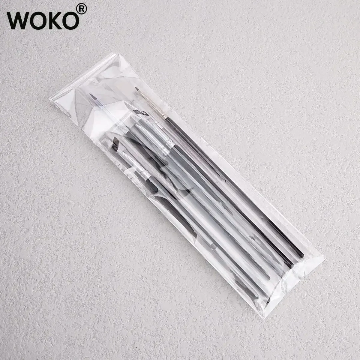 5/6PCS Gel sottile Eyeliner Pennelli per trucco Set di pennelli per eyeliner Flat Top Eyeliner Pennello per correttore Eye Liner Strumento per il trucco dettagliato — image 4