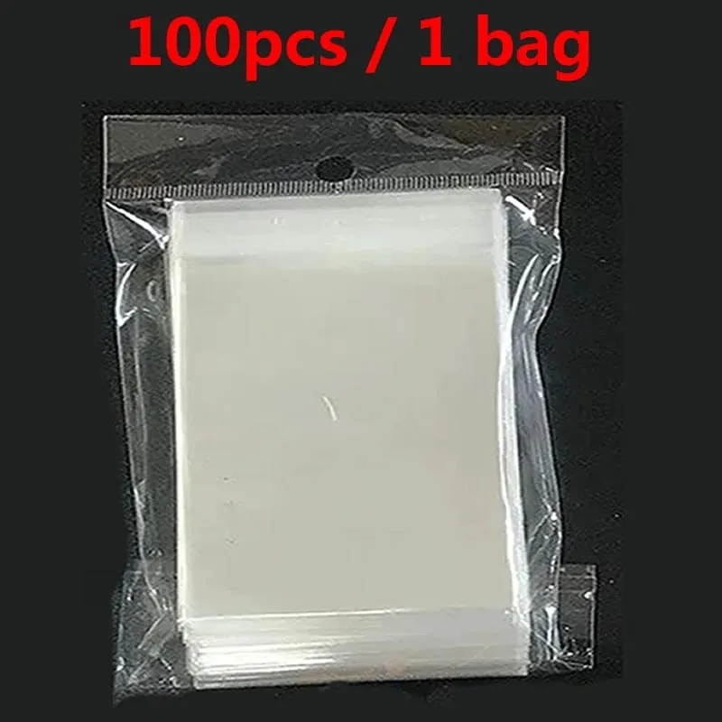 500 Counts Clear Penny Card Sleeves Plastic Soft Trading Card Protectors For Standard Pokemon MTG Baseball Sports Game Card