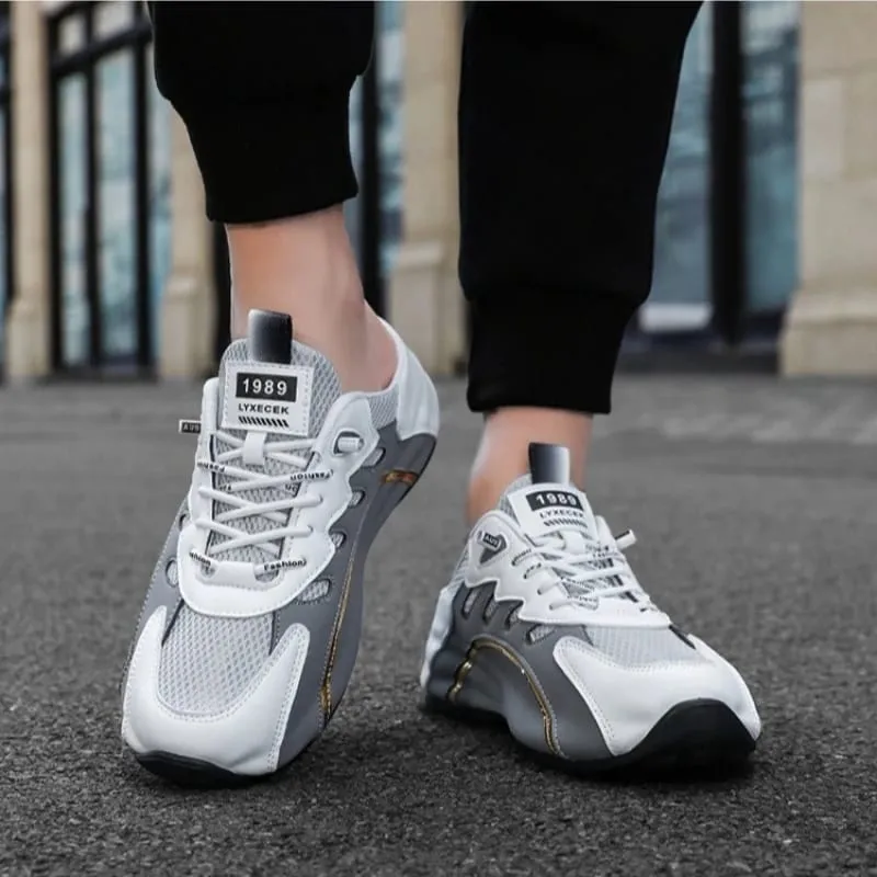 Men Sneakers teenage Trendy Shoes Summer Mesh Breathable Casual Shoes anti Slip Wear-resistant Platform Sneakers Tênis Masculino — image 6