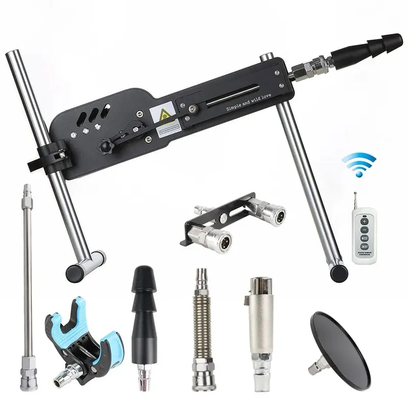 Frissítse a szexgépet távirányítóval Super Silent Ultra állítható Vac U Lock 30db 70W Love Machine ingyenes Big D-vel