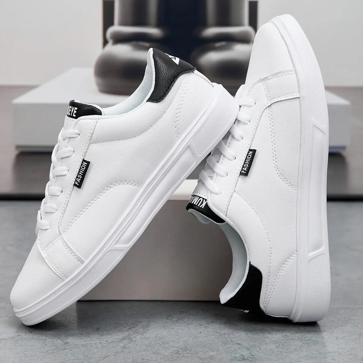 Men Shoes Comfortable Casual For Women White Leather Sneakers Lightweight Walking Flat Outdoor Sport Running Tennis Zapatillas