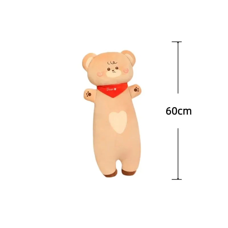 Aninimal Plush Pillow 60/80cm Rabbit Pig Bear Stuffed Cushion Kawaii Home Decor Toys Accompany Sleep Toy Birthday Surprise Gift — image 9