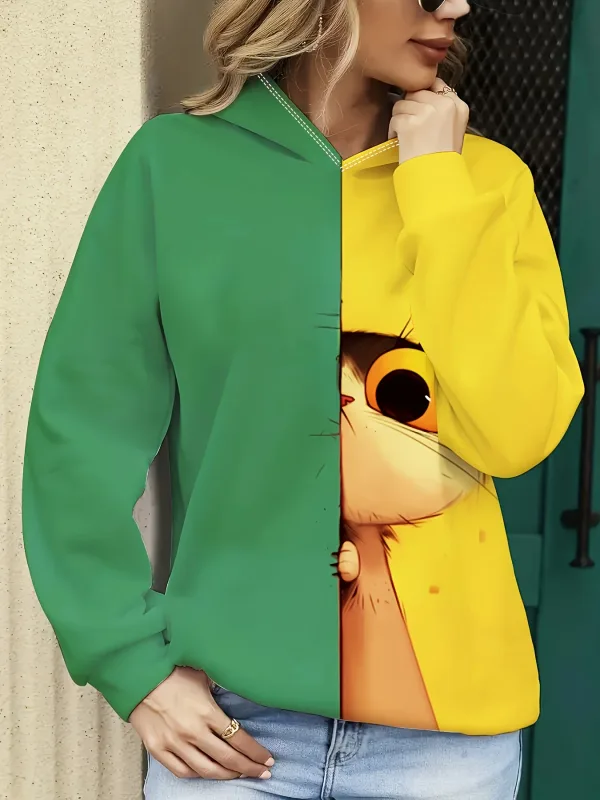 Cute Cat 3D Print Hoodies Men Women Fashion Casual Sweatshirts Autumn Oversized Hoodie Pullovers Tracksuit Women Clothing — image 5