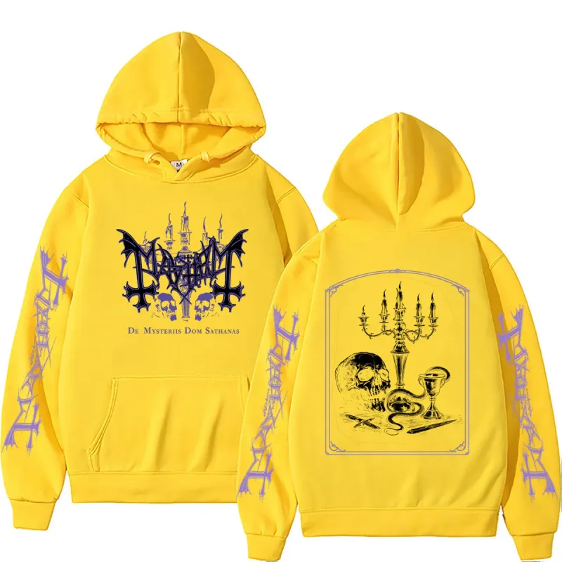 Rock Band Mayhem De Mysteriis Dom Sathanas Skeleton Graphic Hoodie Men Women Death Black Metal Gothic Punk Hoodies Streetwear — image 12