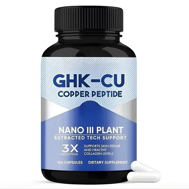 GHK-Cu Copper Peptide Capsules for Skin Repair Support Collagen Metabolism Support and Antioxidant Protection - 120 Capsules