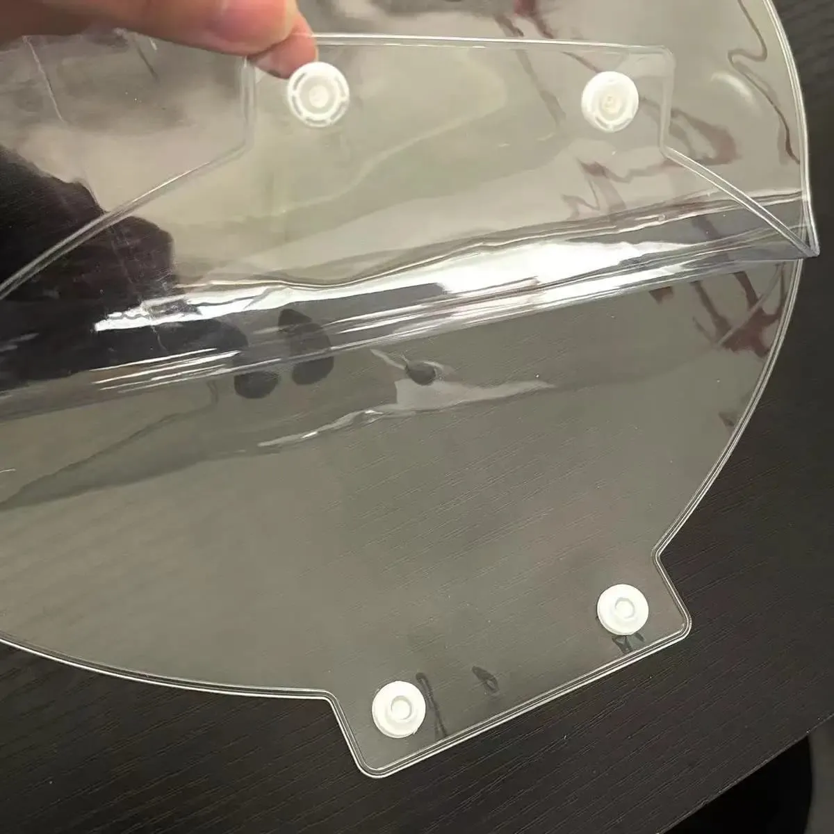 Transparent Thick Circular Heart-Shaped Idol Fan Protective Cover PVC Dust-Proof Kpop Hand Fan Sleeve Storage Bag — image 2