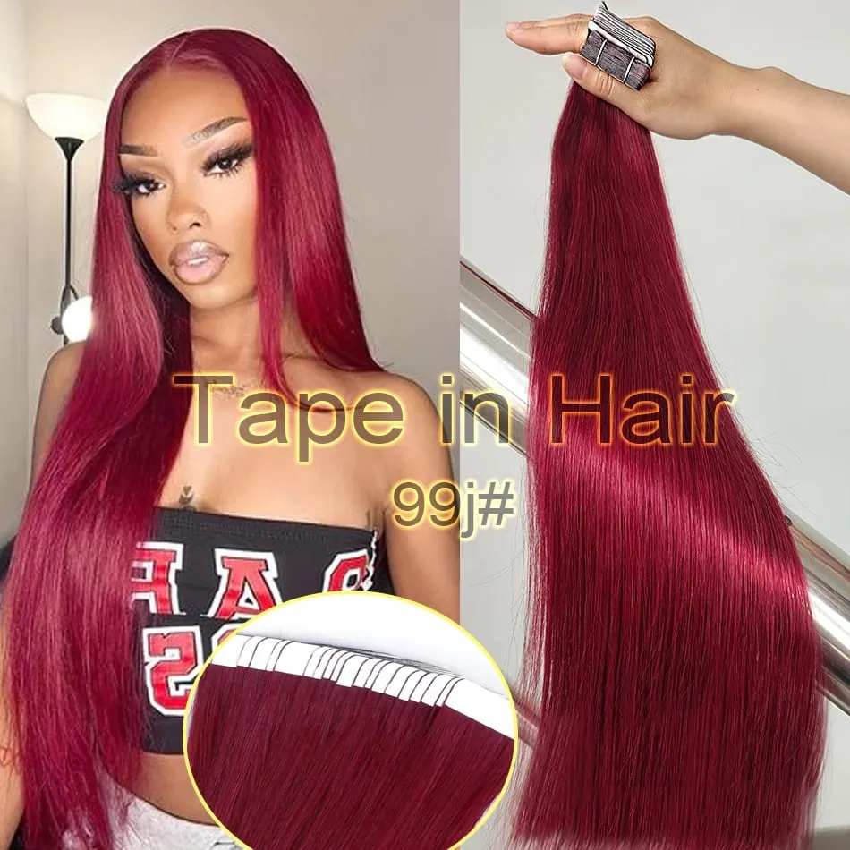 Double Drawn European Wholesale Tape in Extensions Invisible Cuticle Aligned Remy Tape in Hair Extensions 100% Human Hair