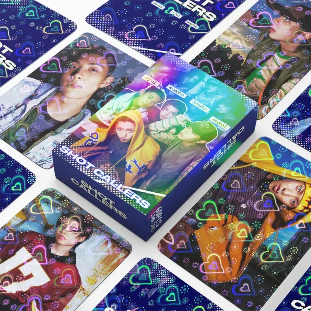 60pcs LNGSHOT New Album SHOT CALLERS Photocards Stickers Kpop Merch Lomo Cards Set Fans Collection Cards Giftsi — image 1
