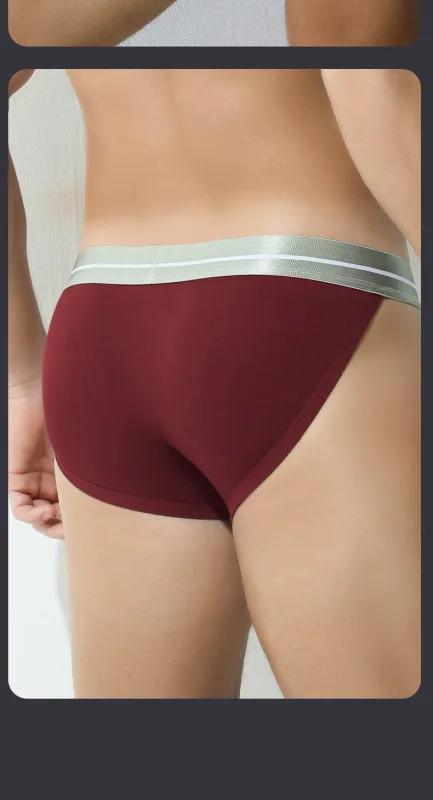 Low waist sexy modal panties men u convex tight high fork T pants sports briefs thong summer thin shorts — image 20