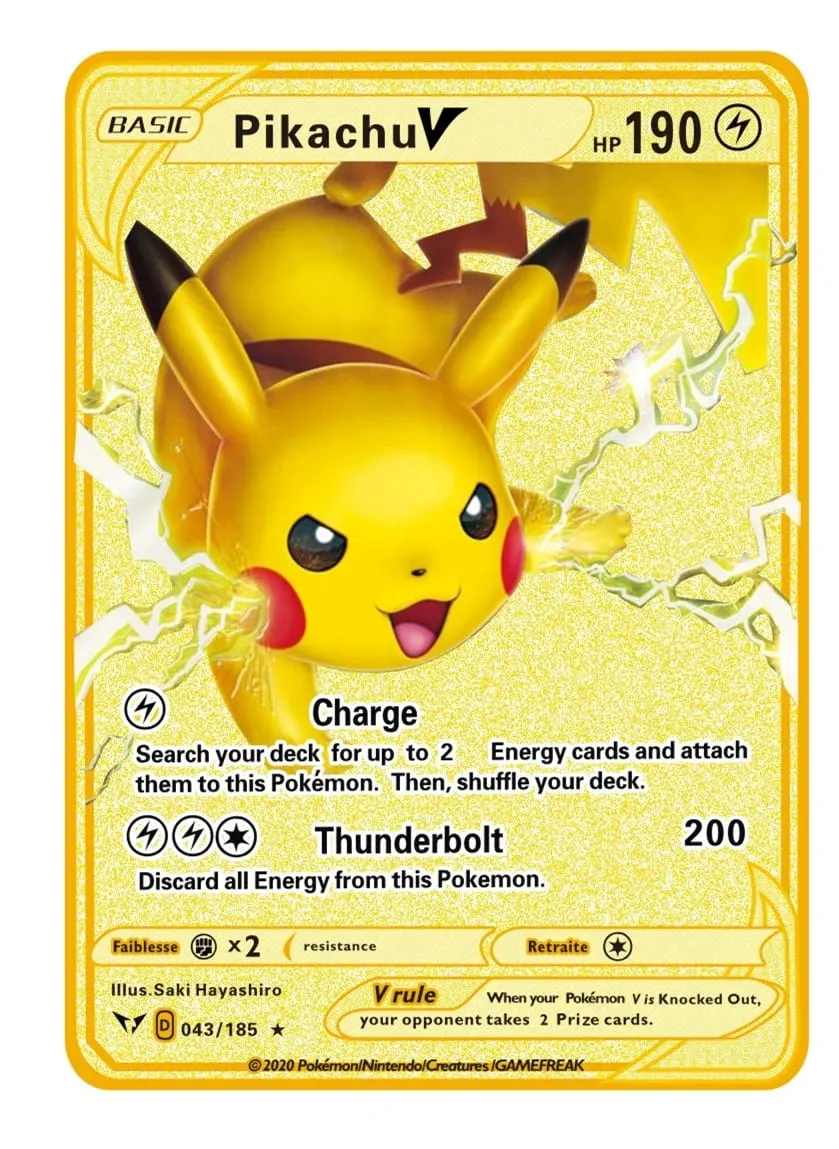 Pokemon Metal Game Collection Card Anime Figure Charizard Pikachu Blastoise Mewtwo Battle Collection Carte Card Toy Gift — image 6