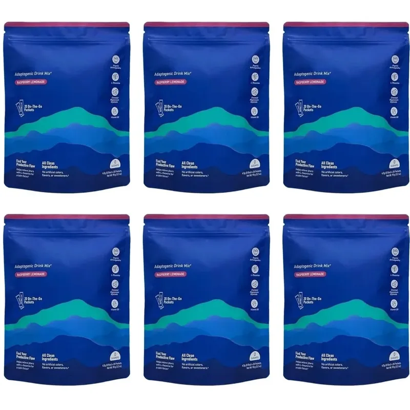 Calming Powder Drink Mix with L-Theanine Focus Memory Concentration & Cognitive Support Healthy Cortisol Balance 20 Packets — image 11