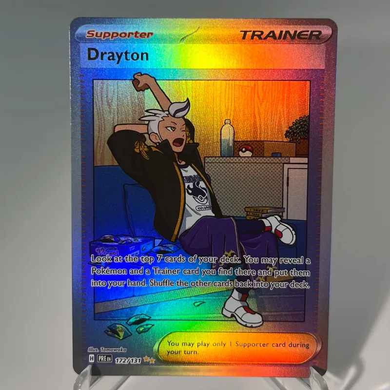 Prismatic Evolutions PKM Cards PTCG5-A GX Rainbow Umbreon Sylveon Leafeon ex Rare Collection Battle Toys Gifts for Hobbies — image 35