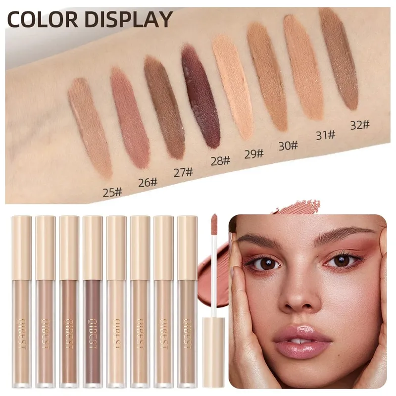 Sombra líquida creme suave maquiagem para os olhos de longa duração à prova dwaterproof água sombra vara blush dupla finalidade contorno cosméticos kits — image 5