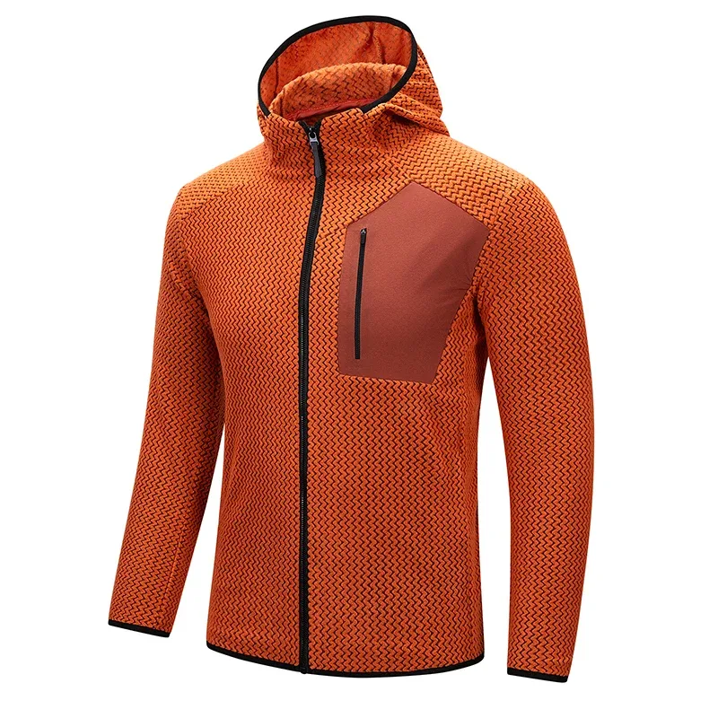Fashionable and Versatile Warm Hooded Coats, High-quality Men's Zipper Coats for Fall/winter,Casual Sports Fitness Sweatshirts
