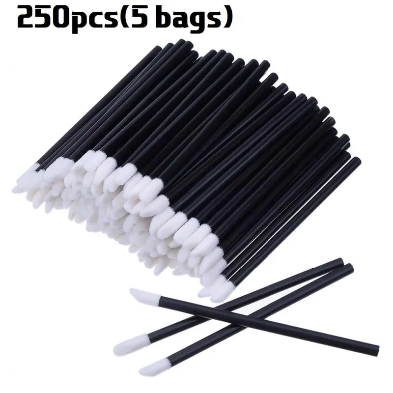 Pukal 50/500/2000Pcs Berus Bibir Aplikator Profesional Borong Tongkat Gincu Wanita Berus Gloss Bibir Aksesori Alat Solek