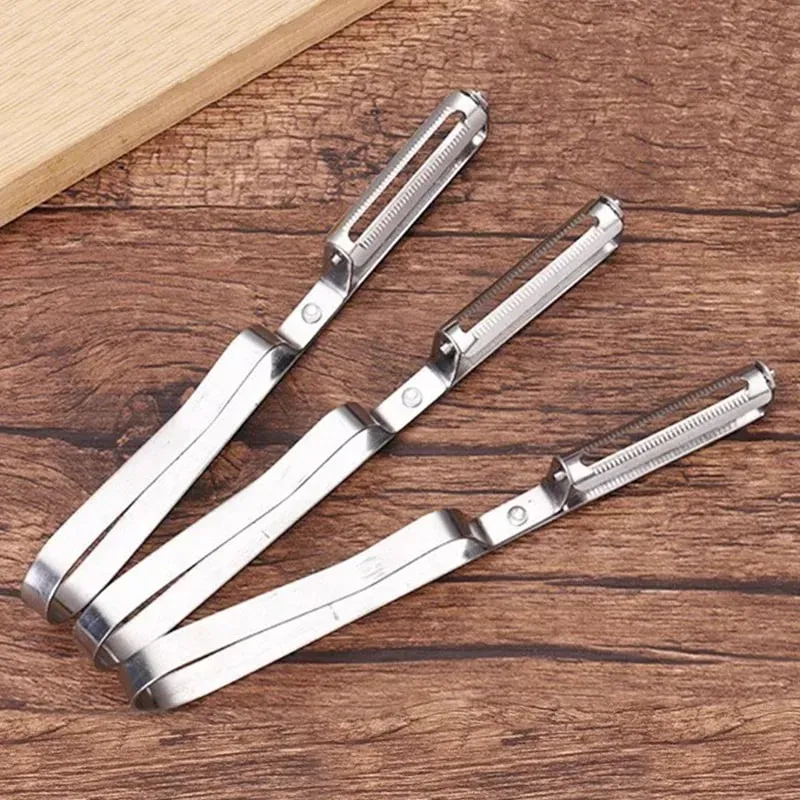 Stainless Steel Peeler Melon Planer Multi-function Kitchen Accessories Potato Scraper Kitchen Peeling Fruit Peeler Household New — image 2