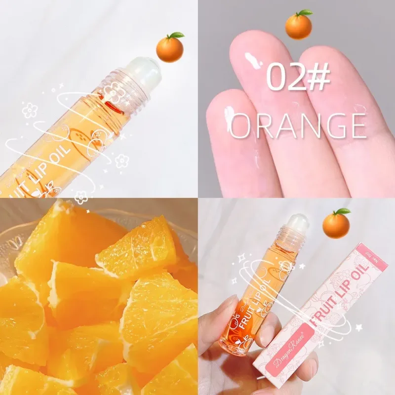 Hydrating Lip Oil Roller Gloss Moisturizing Nourishing Lip Balm Transparent Colorless Fruit Avocado Lip Care — image 8