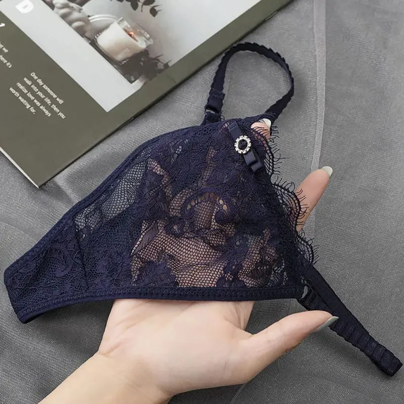 Spitze Frauen Unterwäsche Mini Höschen Phantasie Elegante Briefs Sexy Transparent Weibliche Dessous Intim Bekleidung Niedrige Taille G-String