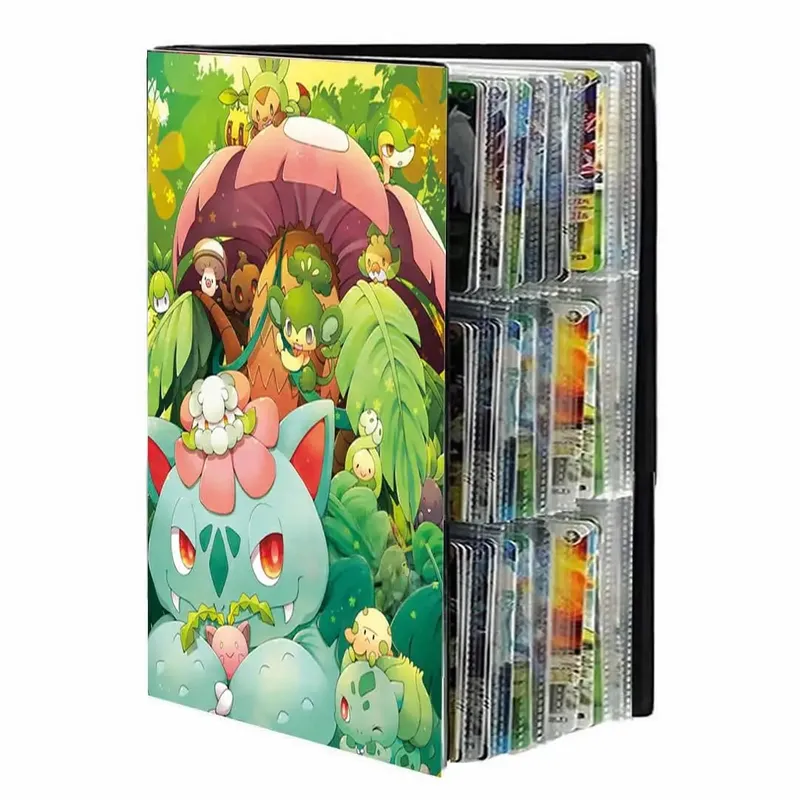 9 Pocket Cards Album Folder Anime Cover Collection Holder Binder Fit For Pokmon YuGiOh TCG Game Sports Football 540 Card Storage — image 13