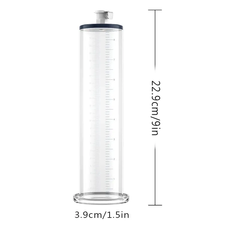 Manual Acrylic Penis Pump for Men with Pressure Gauge Clear Cylinders Vacuum Enlargement Masturbation Trainer Adult Sex Toy Set — image 9