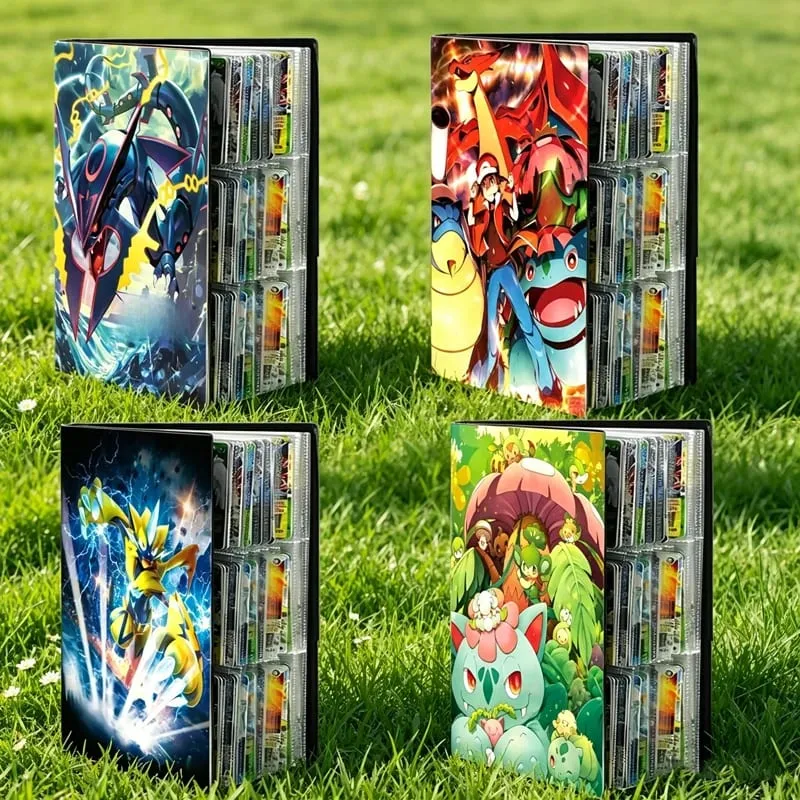 9 Pocket Anime Cover Cards Album Collection Holder Binder Folder Fit For Pokmon YuGiOh TCG Game Sports Football 540 Card Storage — image 1
