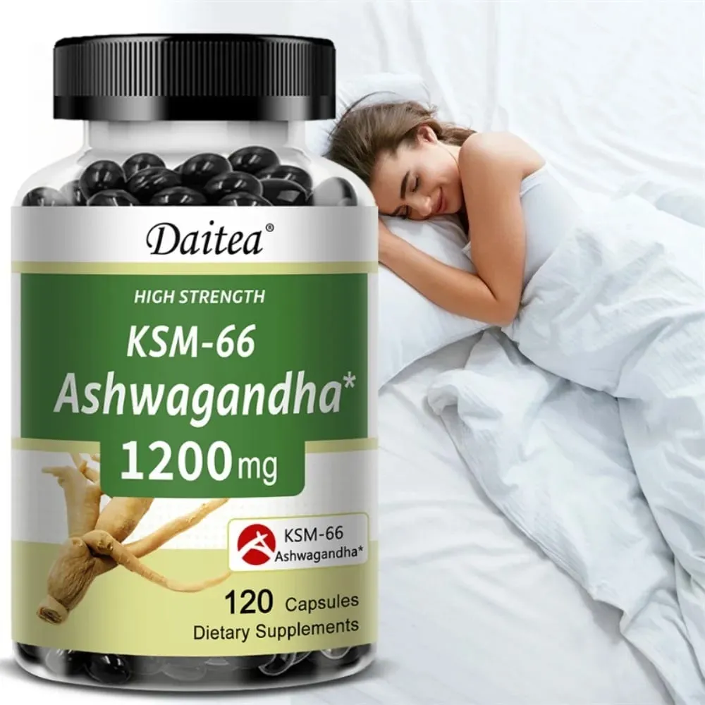 Organic KSM-66 Ashwagandha Root Extract Stress Relief Mood Support & Natural Immune Boost Sleep Health — image 2