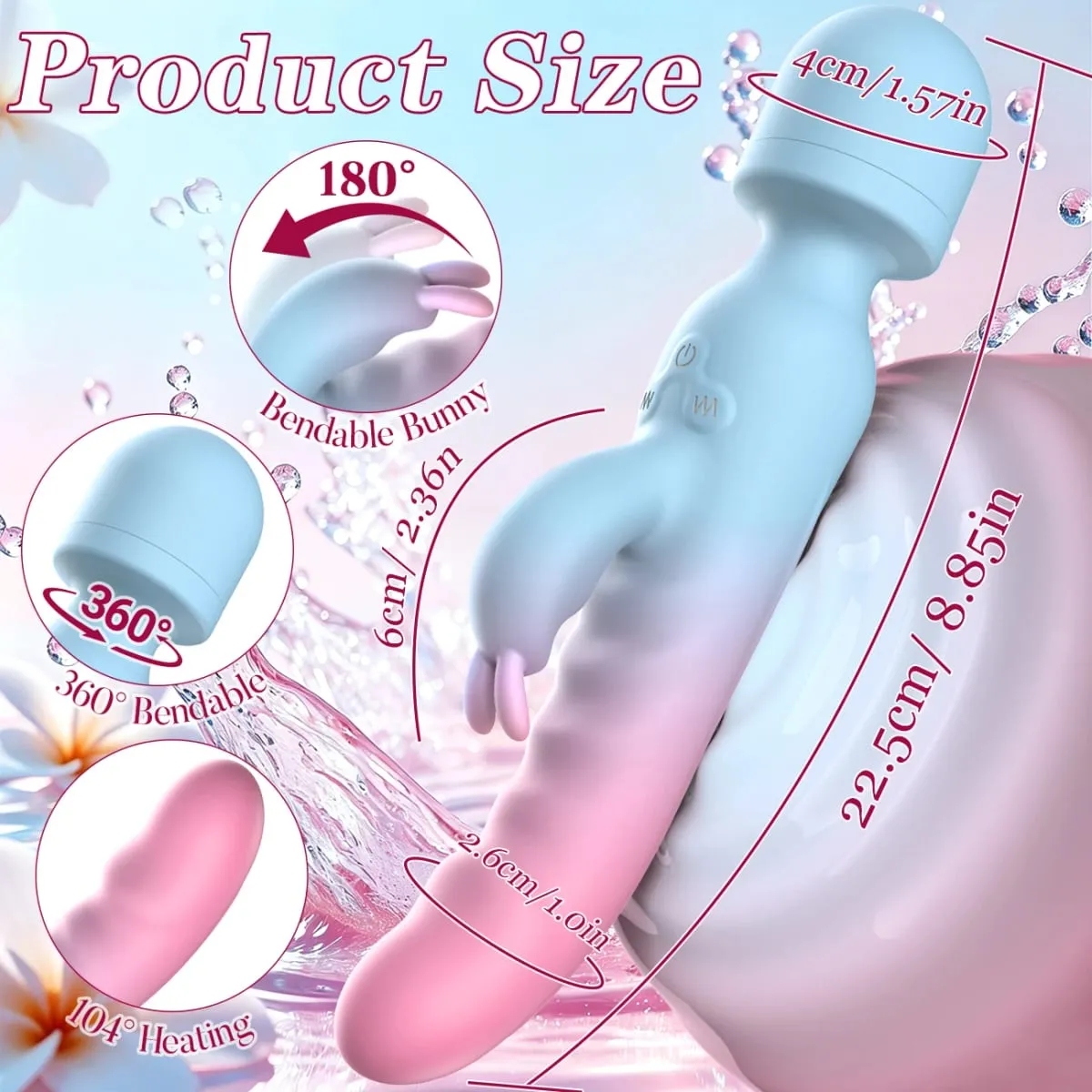 4 IN 1 Mode Dildos Vibrator AV Sex Machine Magic Wand Clitoris G Spot Stimulator Female Vagina Massager Woman Adults Sex Toy 18+
