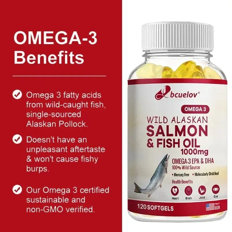 Super-Omega-3-EPA/DHA-Fischölkapseln – Unterstützung für die Gesundheit von Herz, Gehirn und Gelenken – Glutenfrei, gentechnikfrei — image 2