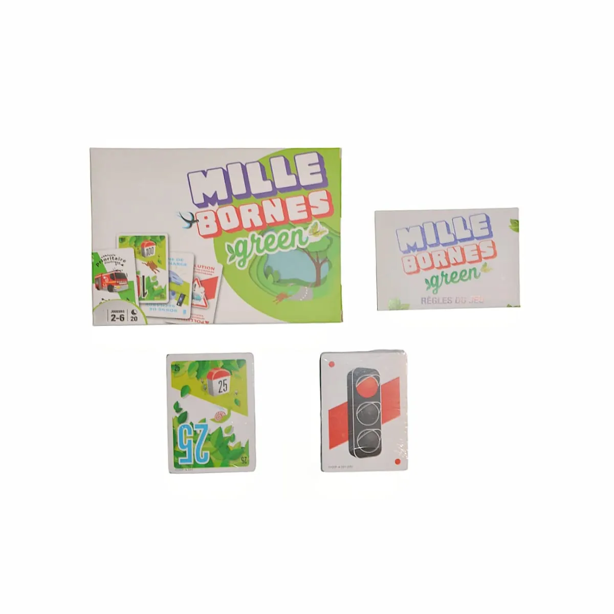 "Green Road Rally: a Eco-Themed Card Game of Miles & Strategy" French Version Board Game Eco-Themed Card Game Interactive Tabletop Game Party Gift Suitable for Christmas Halloween — image 3