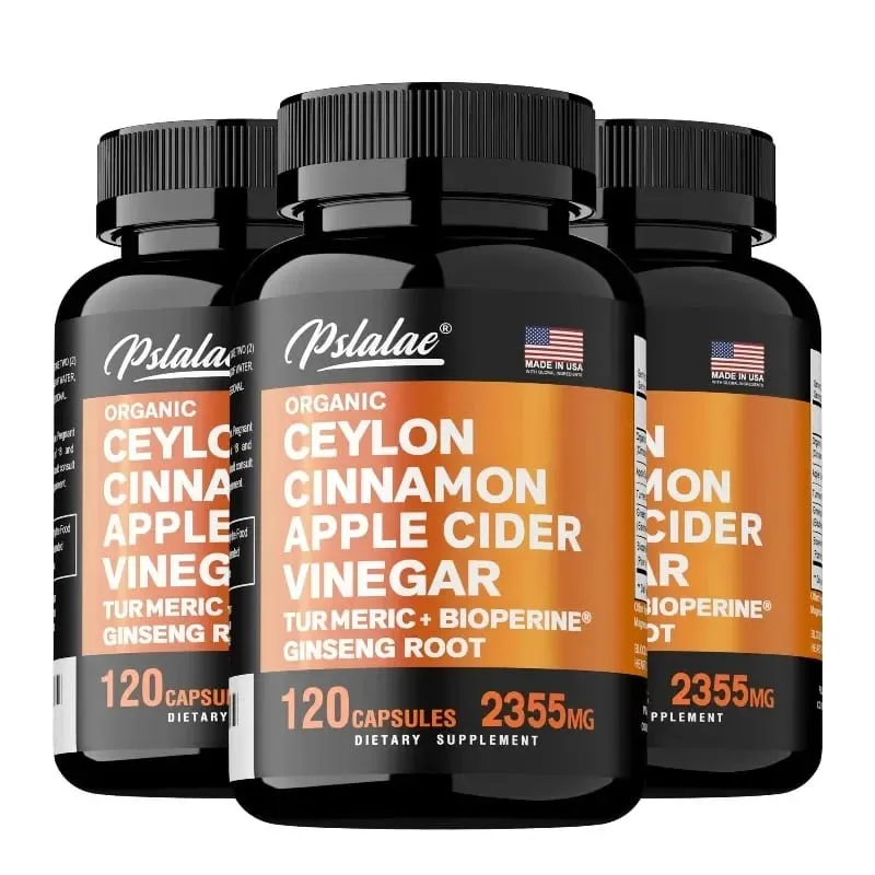 Organic Ceylon Cinnamon Capsules with Apple Cider Vinegar Turmeric Bioperine Supports Joint Brain Digestive & Heart Health — image 11