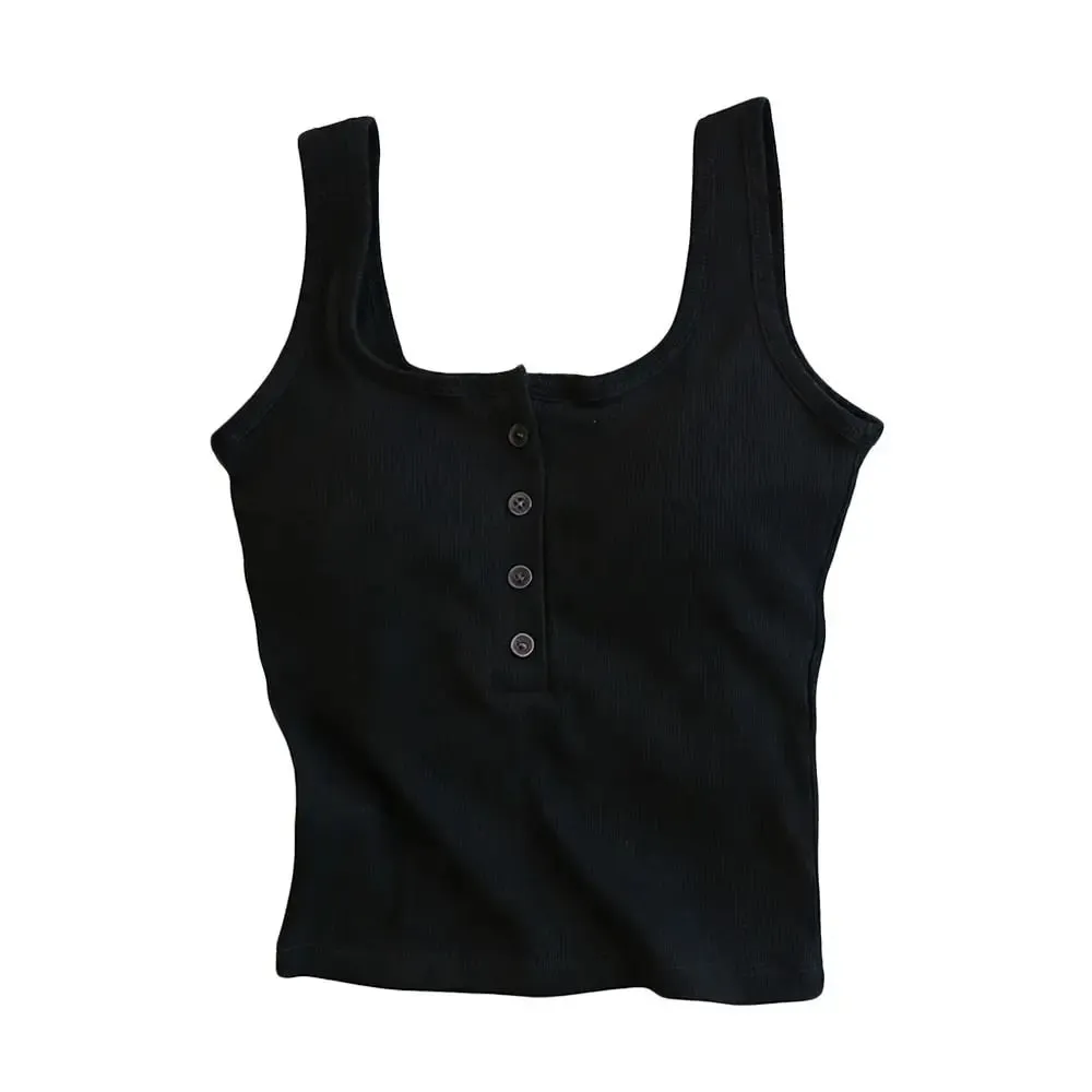Casual U Neck Summer Tank Tops Slim Underwear Cami Top Shirt Sleeveless Camisoles Fitted Tops for Women — image 3