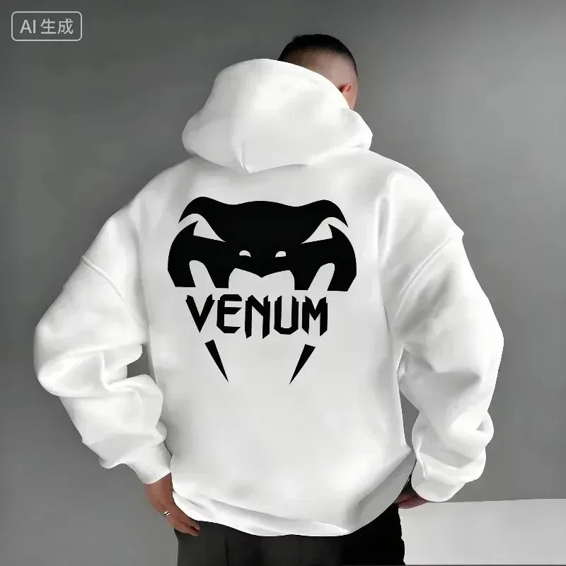 2026 NEw NEw New! UFC Men's Boxing Sports Hoodie Warm and Comfortable Casual Hoodie for Autumn and Winter Fashionable Printed — image 3