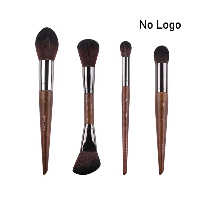 Pennelli per trucco occhi in legno naturale set completo Ombretto Pro Crease Kit per trucco sfumino evidenziatore sopracciglio Pennello per ciglia labbra pratico — image 17