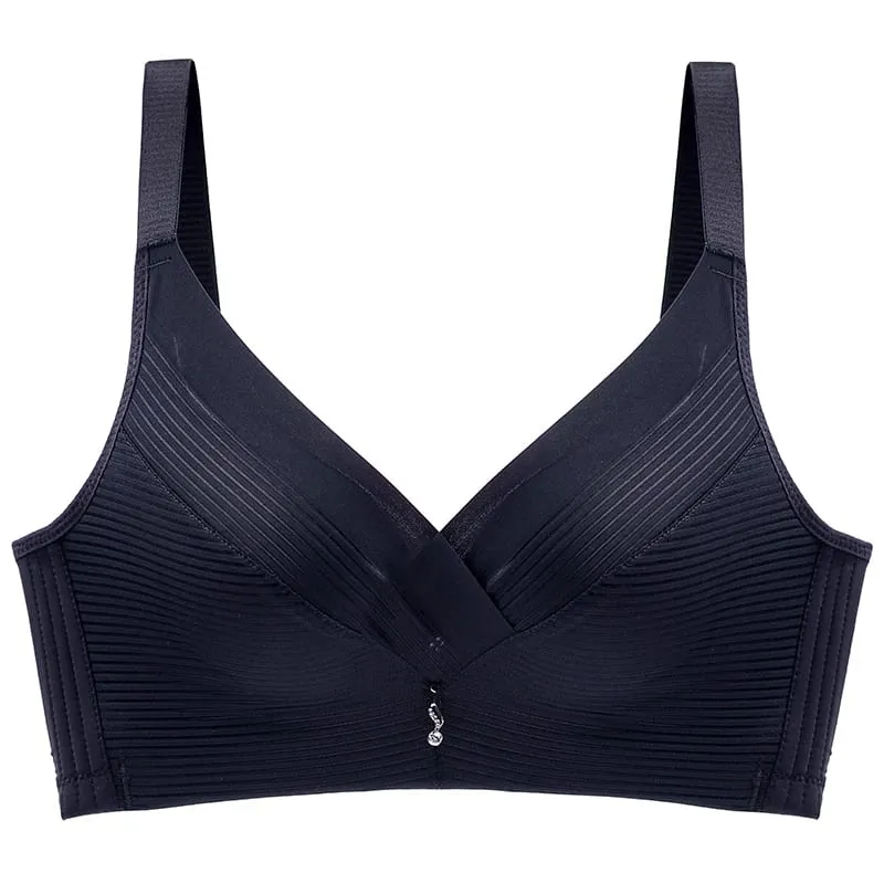Bra Seksi untuk Wanita Bralette Push Up Lingerie Nyaman Nirkabel Pakaian Dalam Solid Wanita — image 9