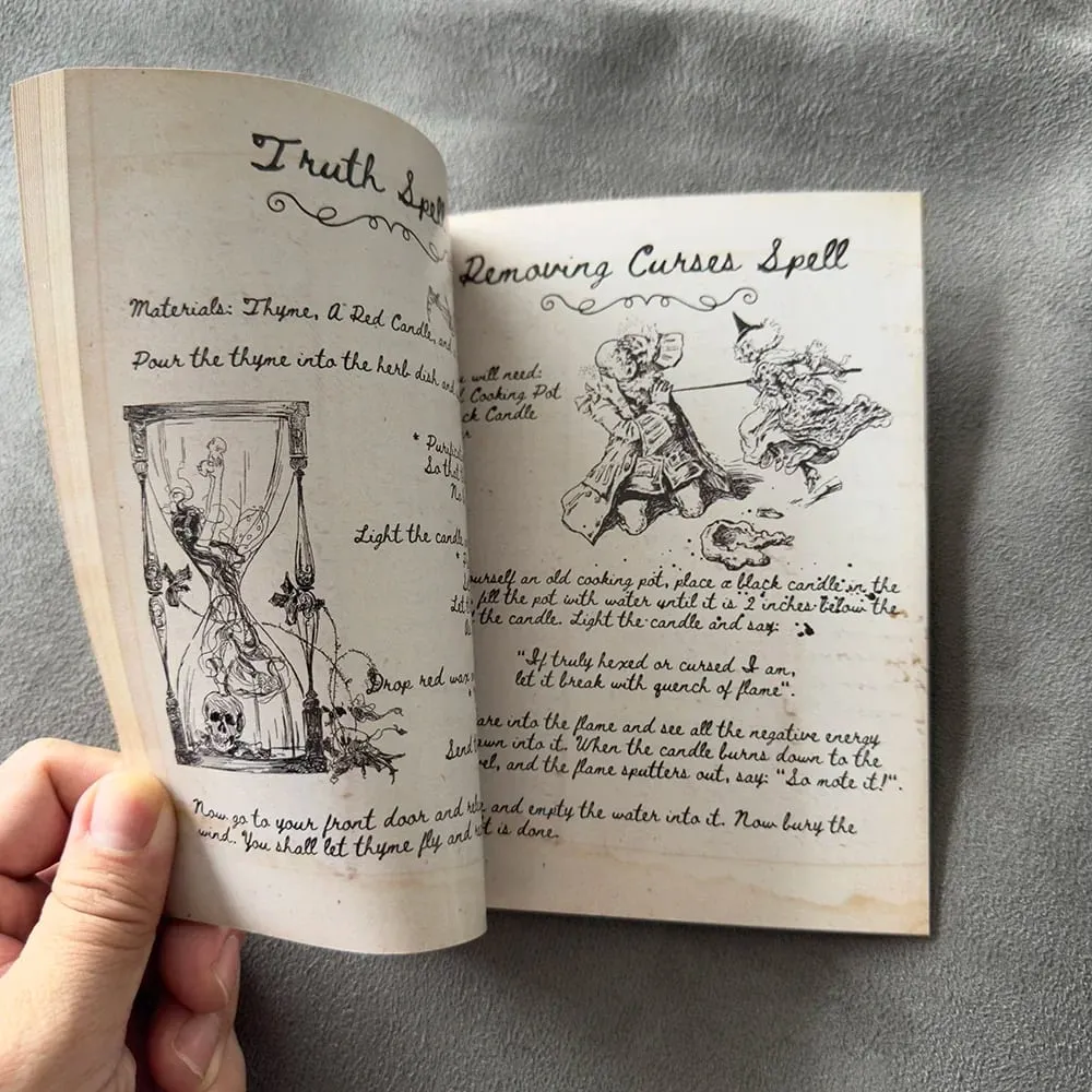 Old Witch Spells Bundle 49 Spells Cards 66 Pages of Old Witchcraft Handwritten Magick Book of Shadows or Grimoire Charms Potion — image 3