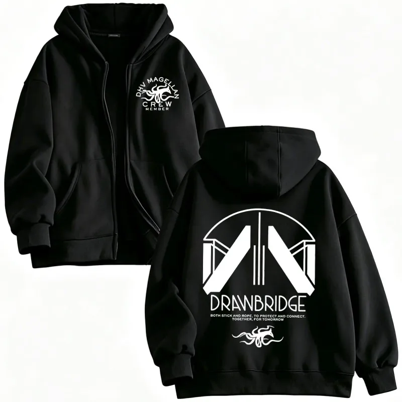 DHV MAGELLAN Crew Member Game DEATH STRANDING 2 on The Beach Zipper Hoodies Men Women Clothing Zip Up Hooded Sweatshirts Jackets — image 1