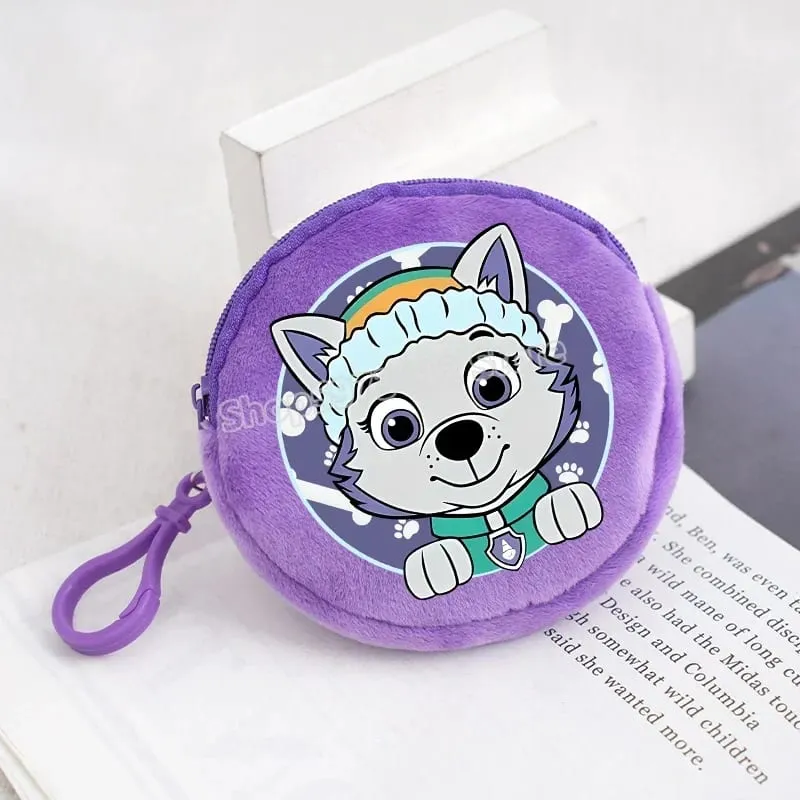 Paw Patrols Round Wallet Cute Keychain Bag Printing Coin Zipper Purse Anime Small Change Bags Convenient Mini Storage Pouch Gift — image 10
