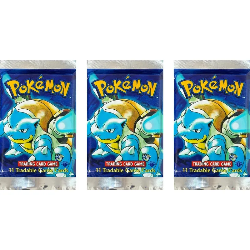 Pokémon Booster Packs Base Fossil Jungle 9 single bags 1 pack/11 Cards and Booster Box 3 1Box/36 Packs models Proxy Game Cards
