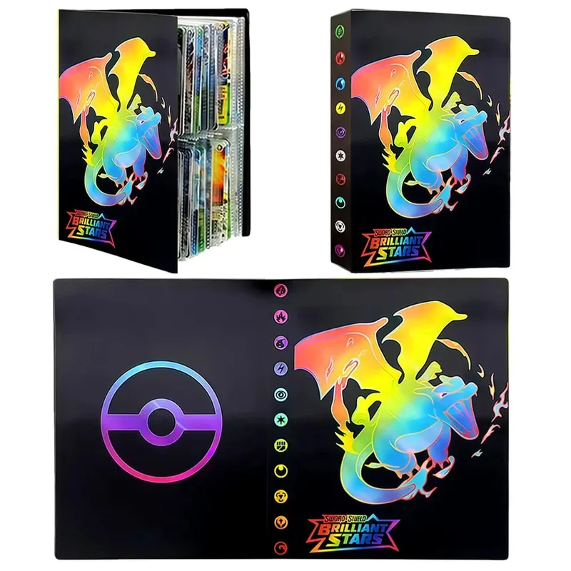 240/540PCS Pok é mon Cards Album Book Pokemon Game Charizard Card Album VMAX GX EX Holder Collection Binder Folder Kids Toy Gift