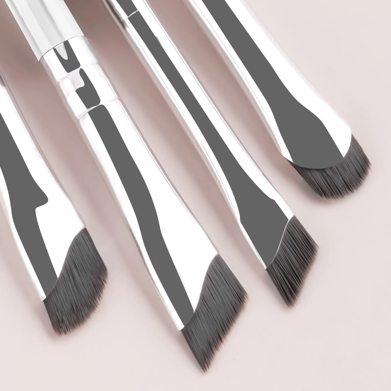 4Pcs Ultra Thin Angled Eyebrow Brushes Set Fine Precise Brow Brush para sa Eyebrow Powder Gel Liner Eye Makeup Tools