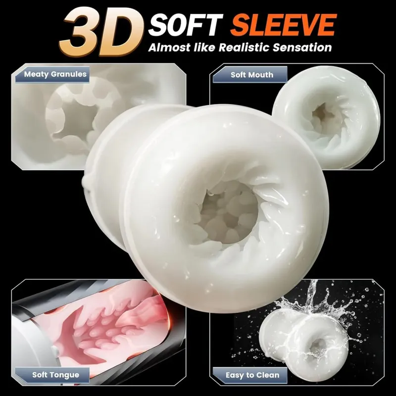 Telescopic Sucking Male Masturbator Sex Toys for Men Artificial Vagina Blowjob Adults Pocket Pussy Piston Automatic Mastubator