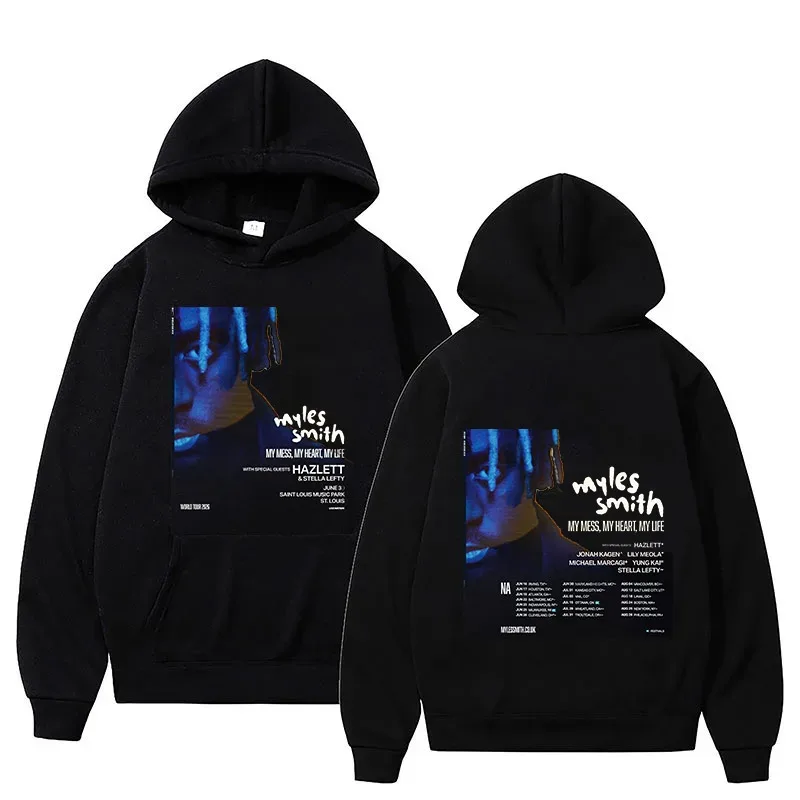 Myles Smith My Mess Man Tour 2026 Hoodies Men Women Clothing Fashion Long Sleeve Sweatshirts Casual Oversized Hip Hop Pullovers