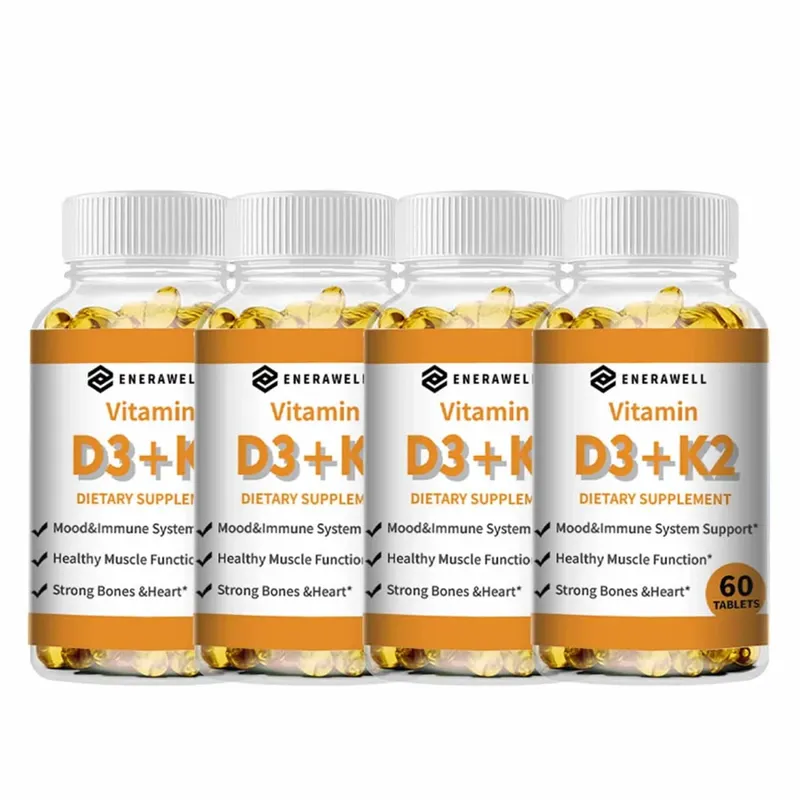 Vitamin D3 K2 Capsule - 20 000 IU Vitamin D3 Supports Bone & Teeth Health Calcium Metabolism Daily Body Wellness Supplement