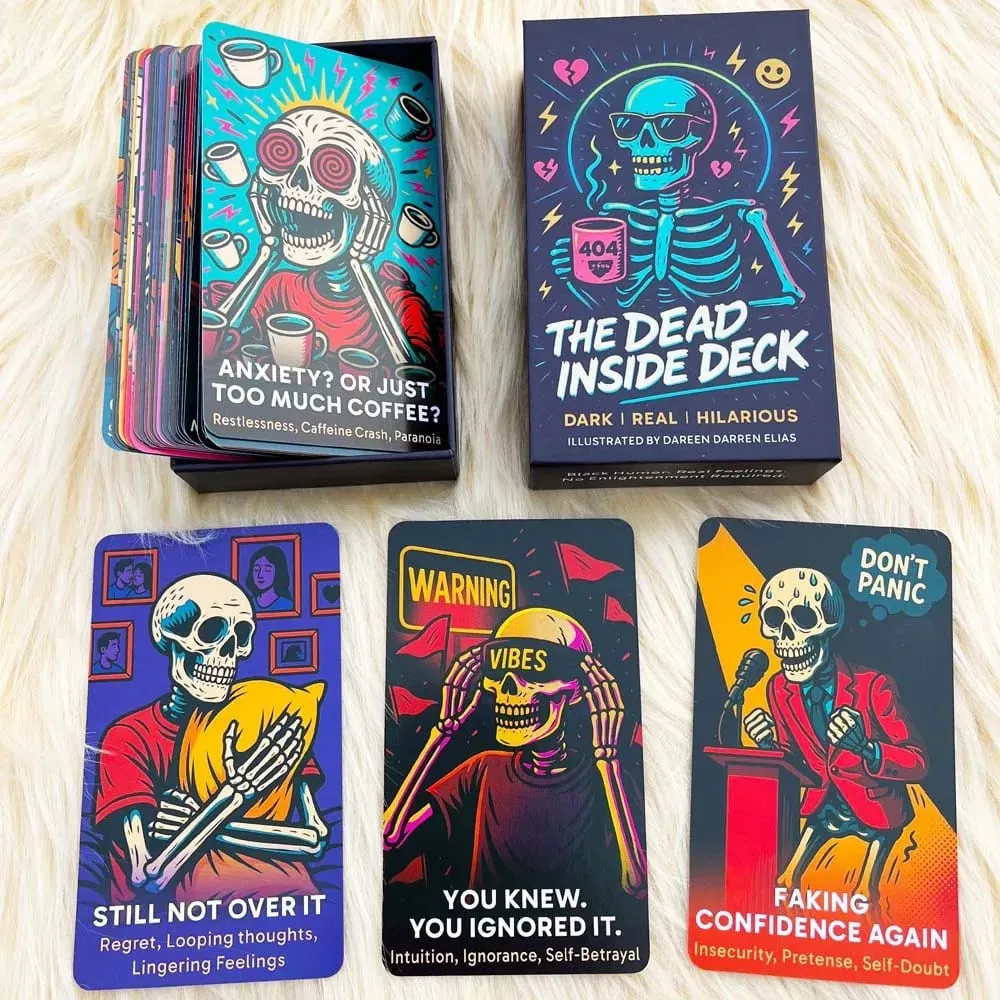 The Dead Inside Deck Tarot Cards 54 Cards 13x8cm Skeletal Divination Oracle Meet Death Below Decks Card Games — image 2