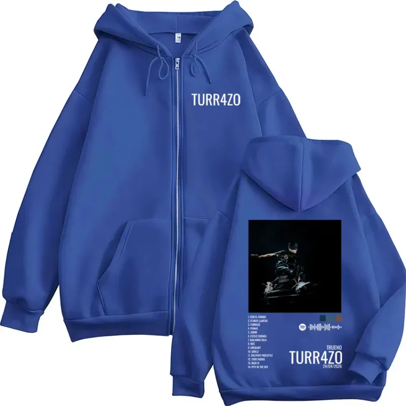 Rapper Trueno Turr4zo Album Graphic Print Zipper Hoodies Men Women Clothing Fashion Zip Up Fleece Hooded Sweatshirts Jacket Coat — image 6
