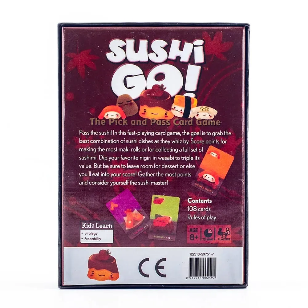 Sushi Go Party! Fun Multi-Color Card Game - Perfect for Parties Travel & Gifts