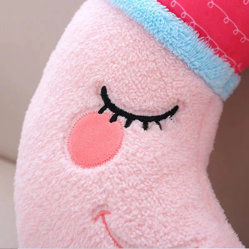 Fantastische Star Cloud Moon Rainbow Pluche Kussen Gevuld Sky Natuurlijk Kussen Geel Roze Blauw Verlegen Emotie Plushie Decoratie Cadeau — image 7