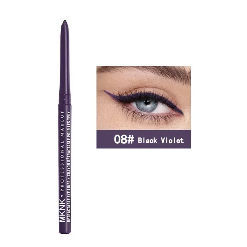 8 Colors Waterproof Black Eyeliner Gel Pencil Smudge-Proof Long-Lasting Beginner-Friendly Eye Makeup High Pigment Eye Liner Pen — image 8
