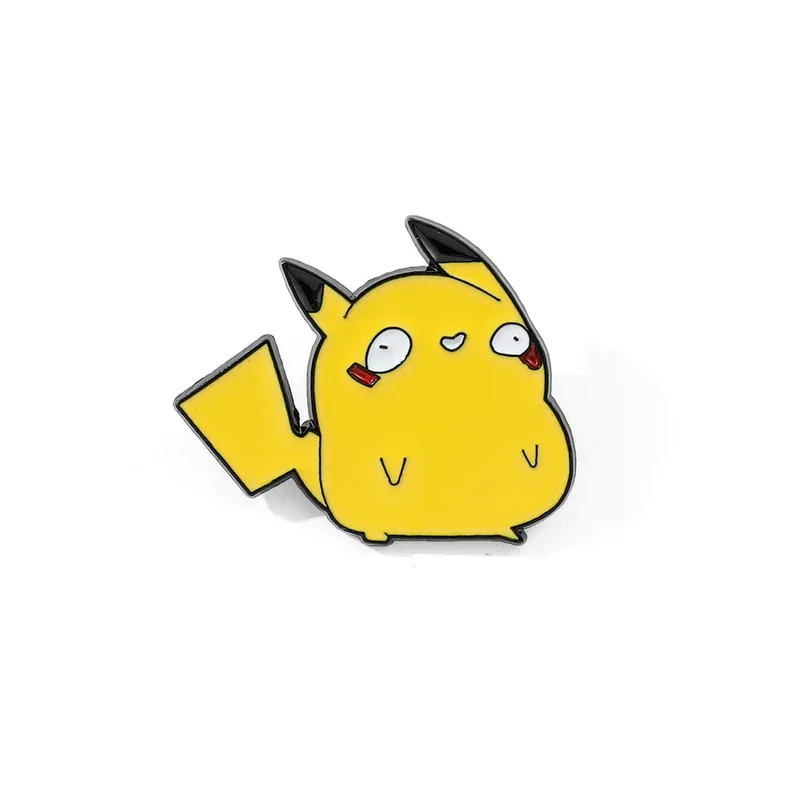 Anime esmalte pino engraçado dos desenhos animados figura pikachu squirtle psyduck metal emblema broche jaqueta jeans lapela pino brinquedo acessórios — image 9