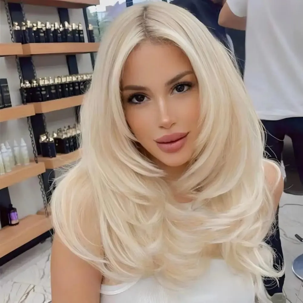 [12 miesięcy] Ugeat Virgin Injection Tape Extension Noś niewidoczną platynową blondynkę klasy 10A Trwała trwałość